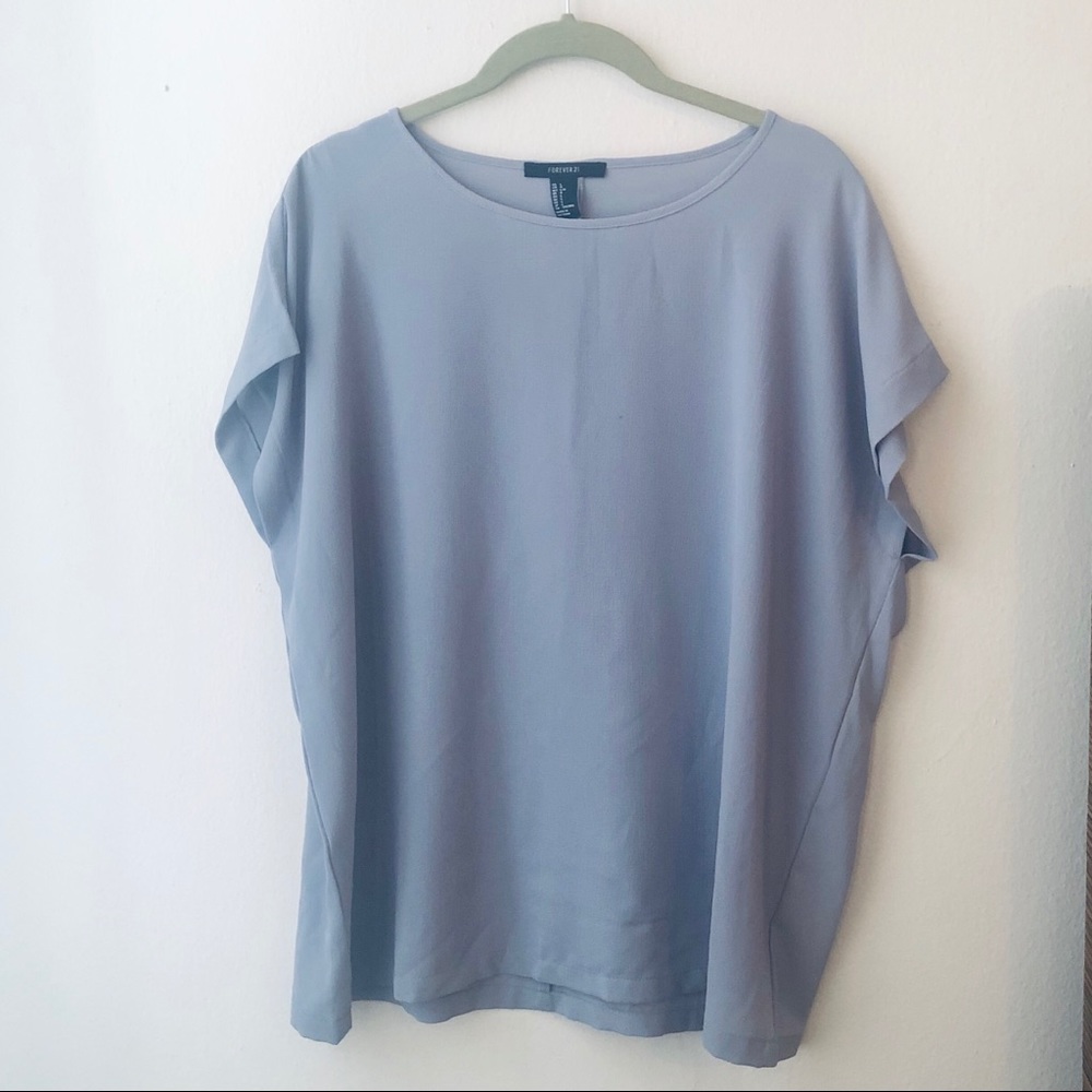 Forever 21 Lavender Silky Box Tee